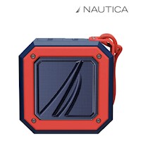 PARLANTE PORTÁTIL BLUETOOTH PARA EXTERIORES NÁUTICA S100 NAVY-ROJO